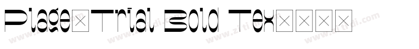 Plage_Trial Bold Tex字体转换